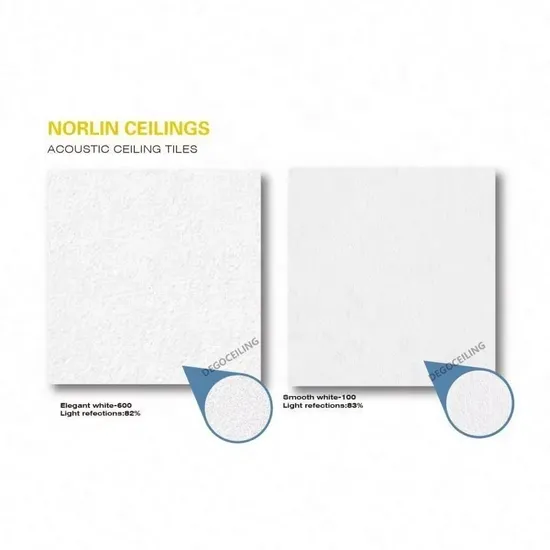 Acoustic High-Density Fiberglass Ceiling Tiles for Decor