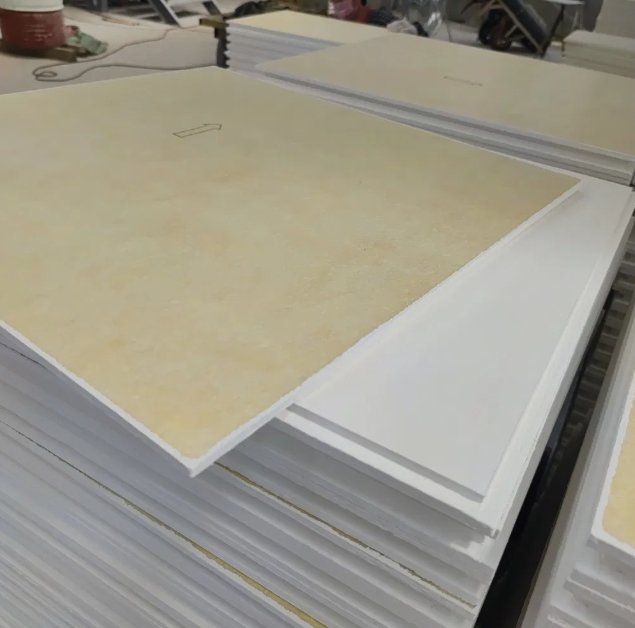 Square Fiberglass Ceiling Board 595x595x15mm